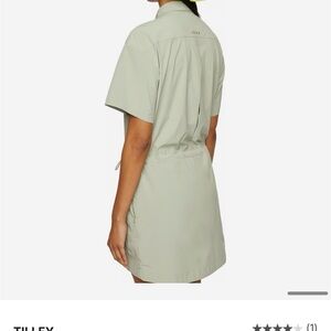 Tilley Women's Short Sleeve Mini Dress in Soft Green
